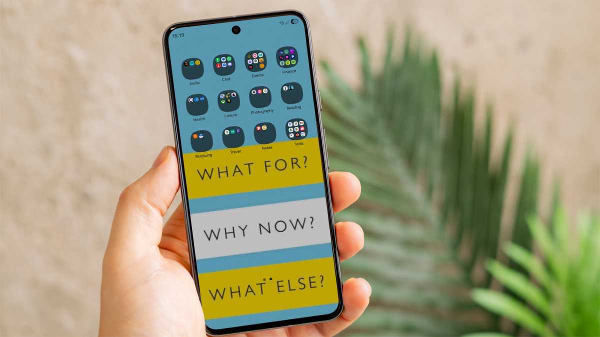 android phone folders and questions