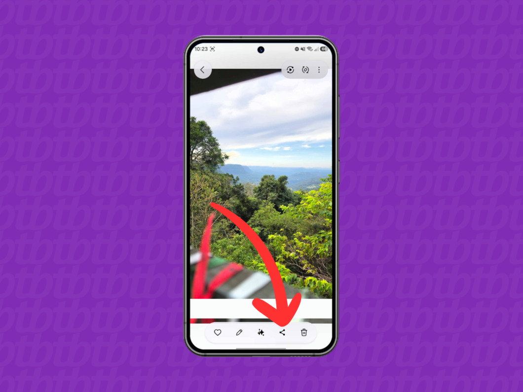 Iniciando o compartilhamento do arquivo no Android