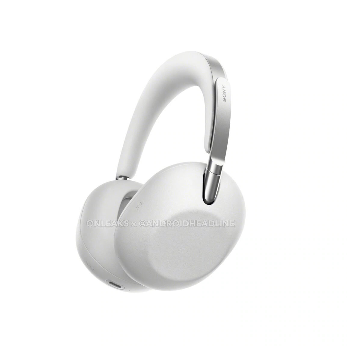 Fones de ouvido Sony The ColleXion renderizados em branco