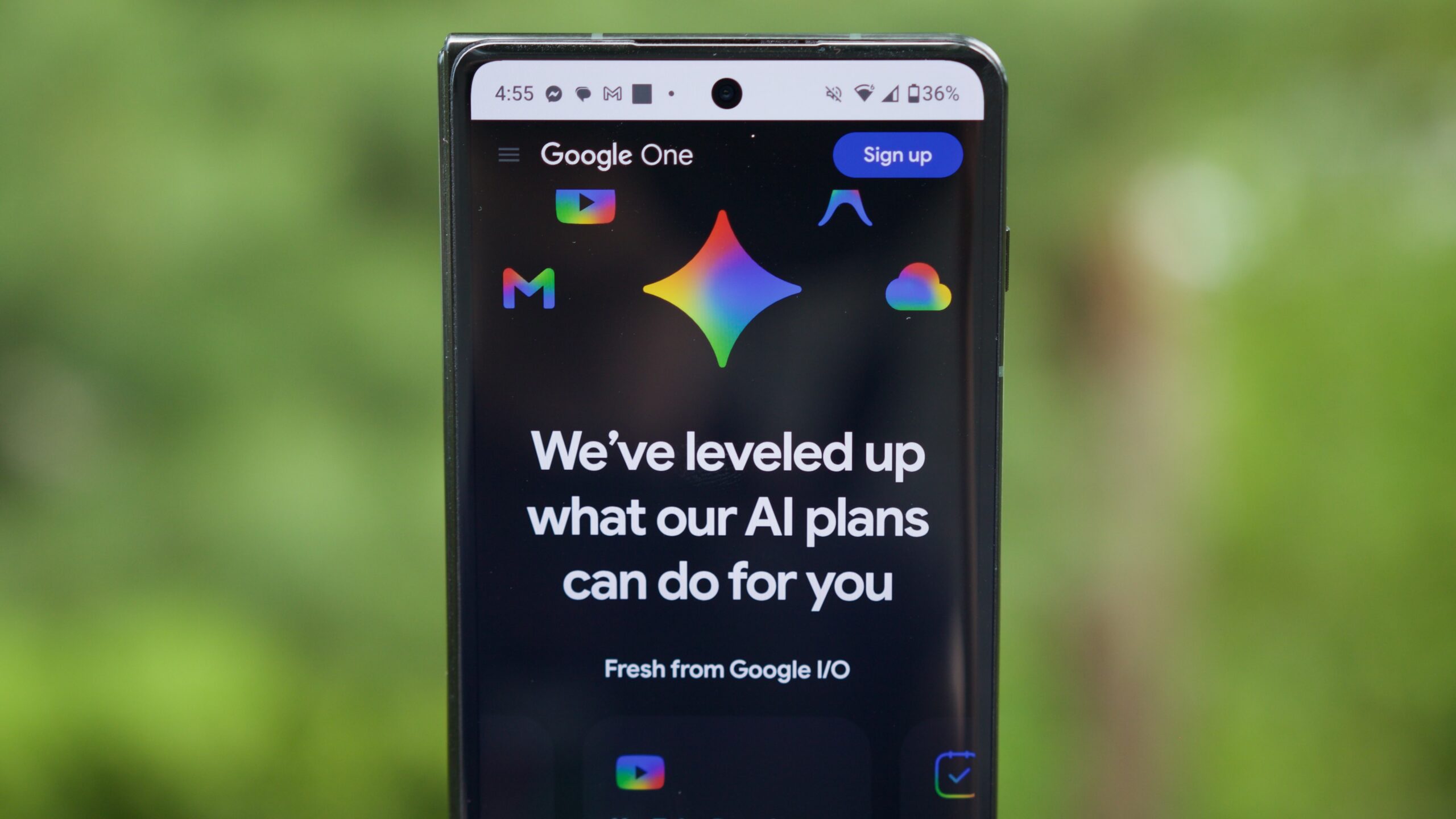 O Google One AI planeja site a partir de maio de 2026.