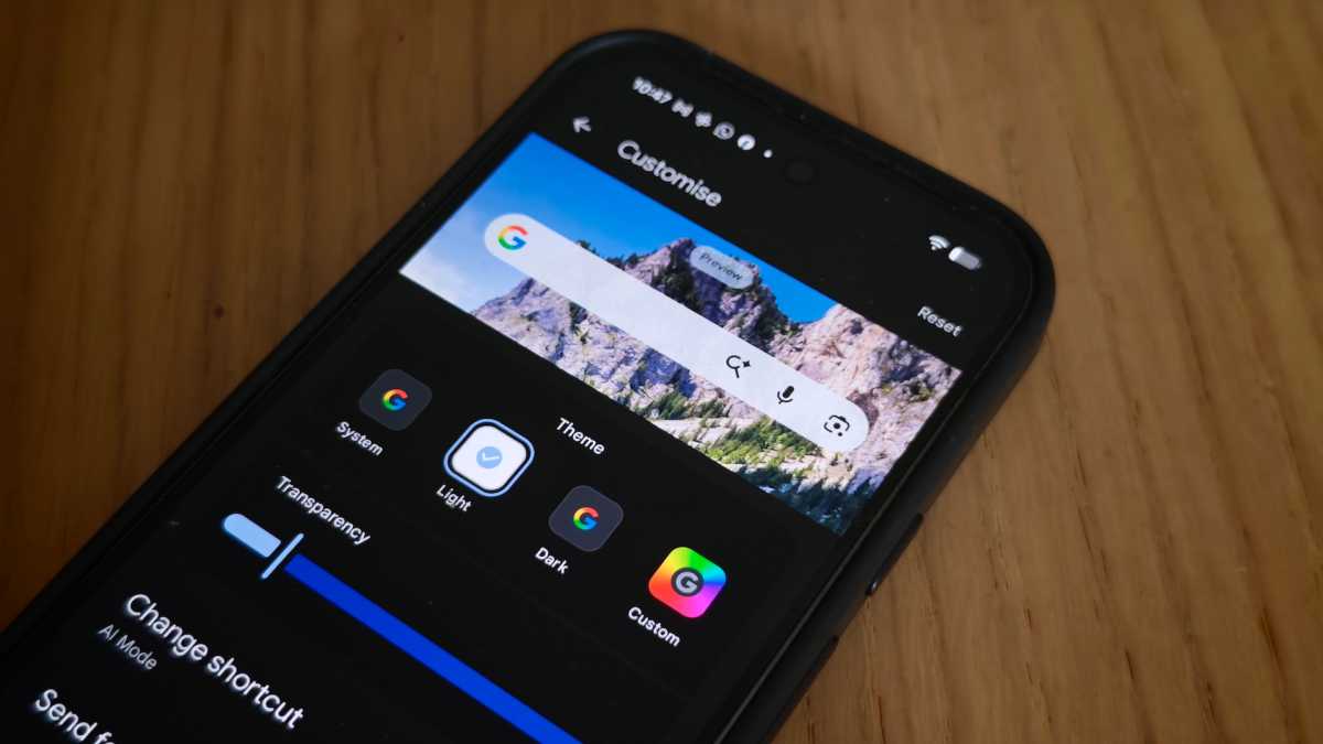 Google Pixel Search Bar customise