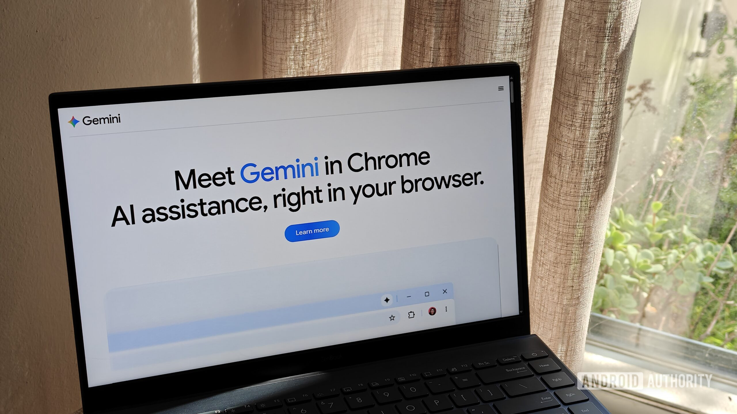 o site gemini no Chrome em um laptop