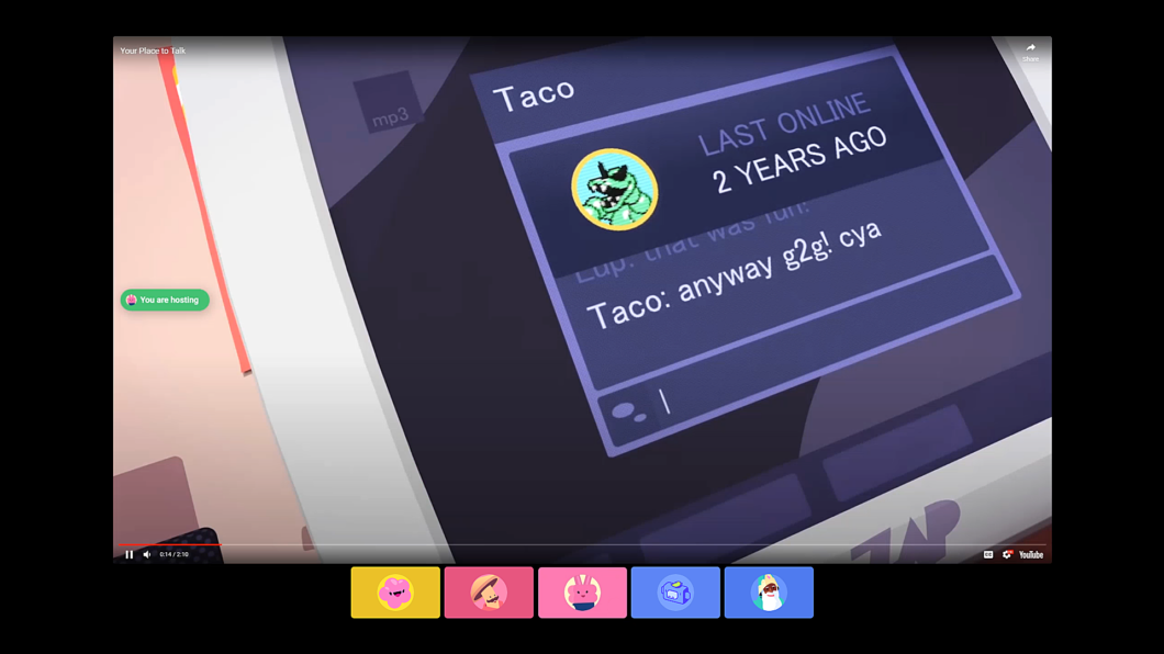 Ilustração do Watch Together do Discord