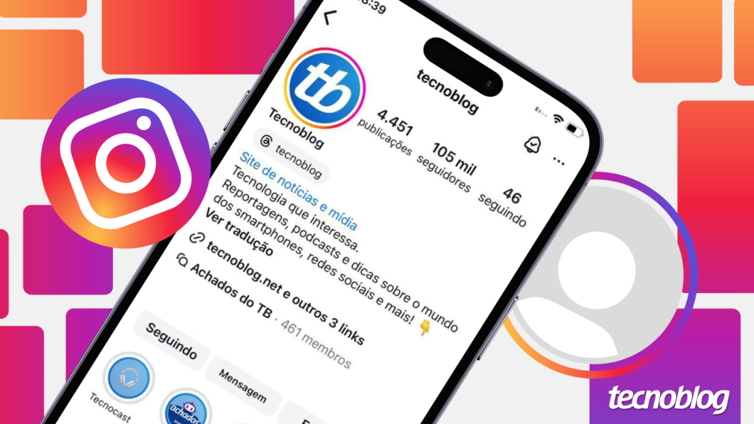 Ilustração do Instagram mostra o link de atalho do Threads