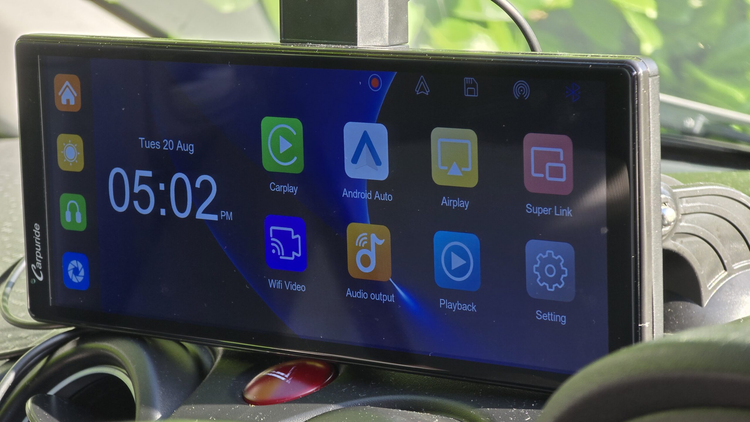 Tela portátil do Android Auto