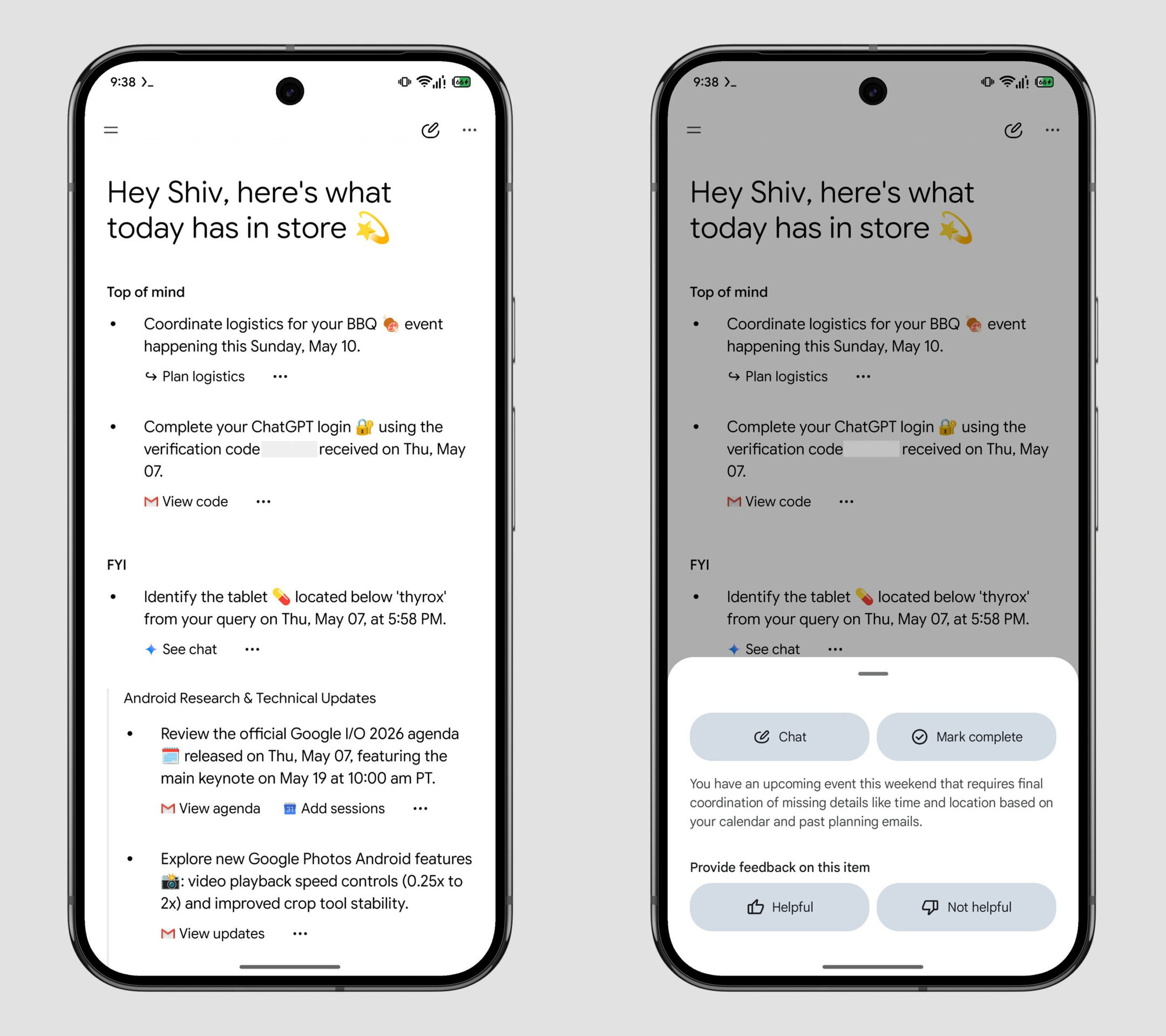 Resumo diário do Google Gemini Aparência atualizada (2)
