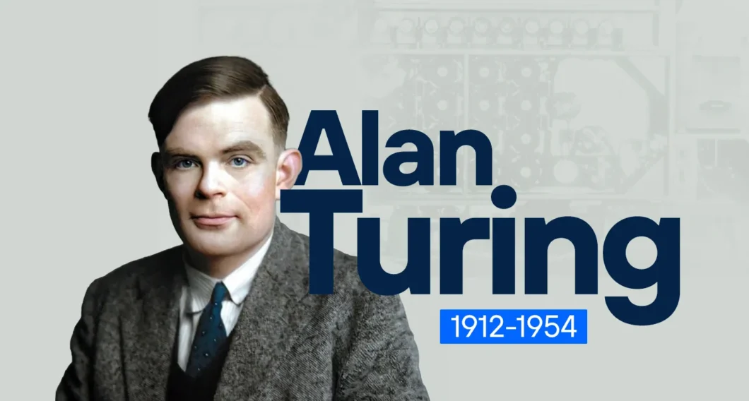 ilustração sobre Alan Turing