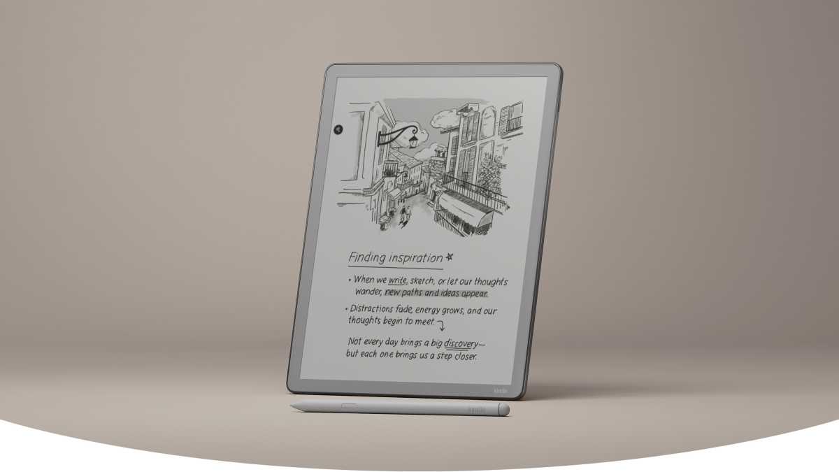 Kindle Scribe no frontlight