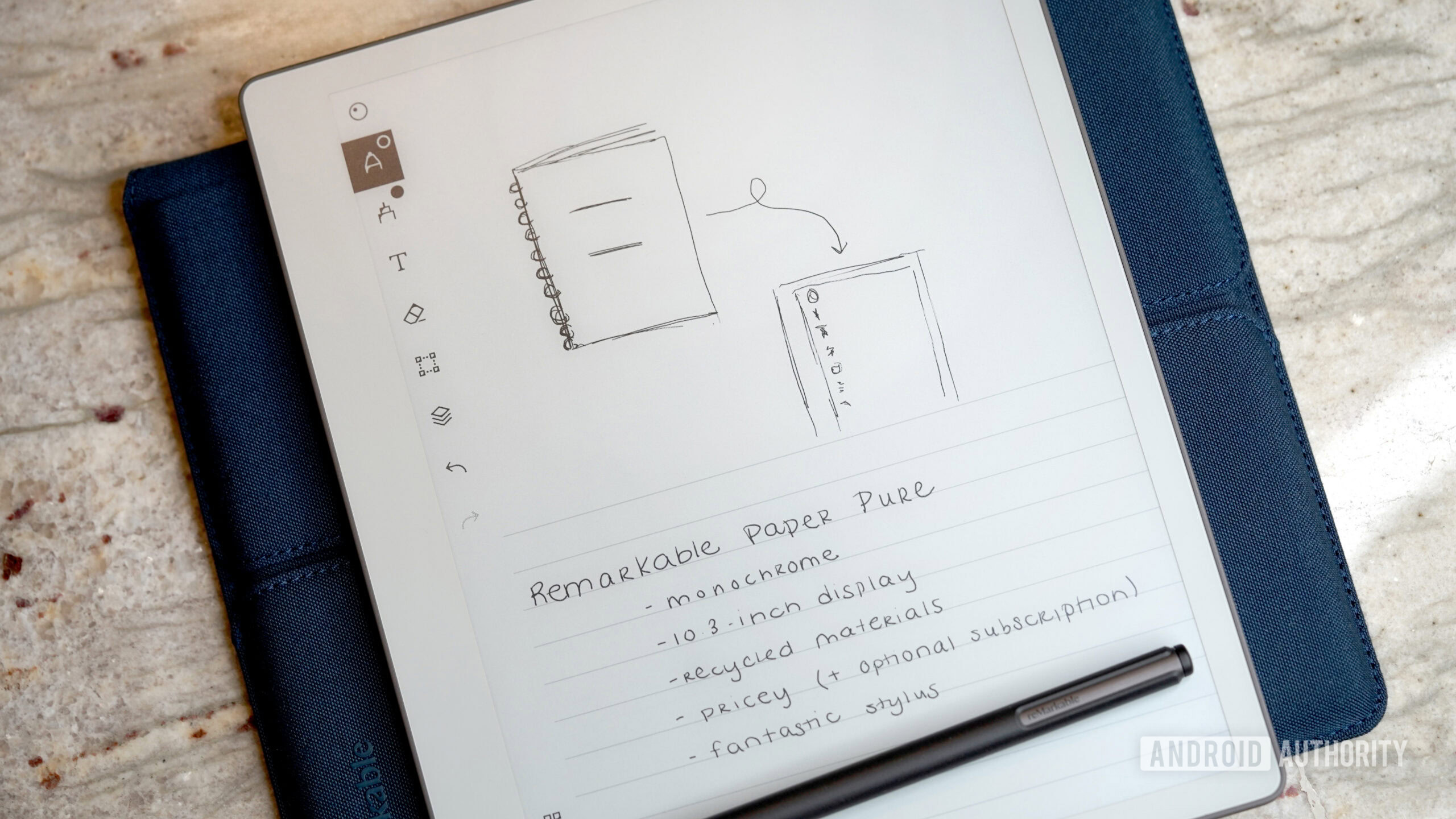 Notas de produto reMarkable Paper Pure