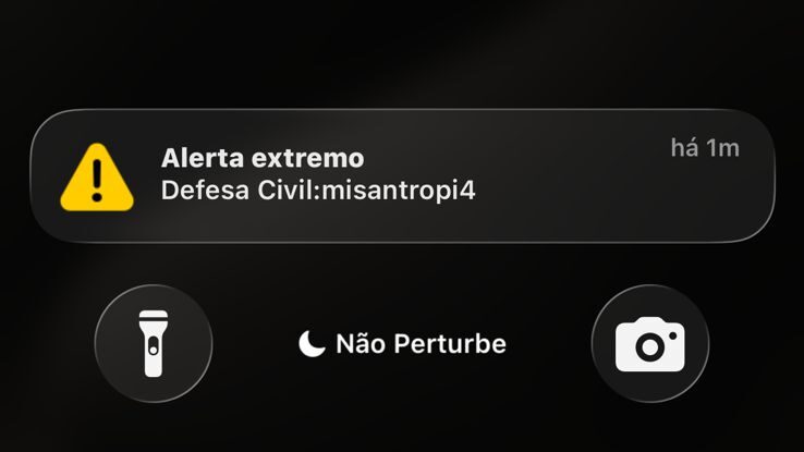 Alerta extremo: Defesa Civil, misantropi4 há 1 minuto; modo Não Perturbe