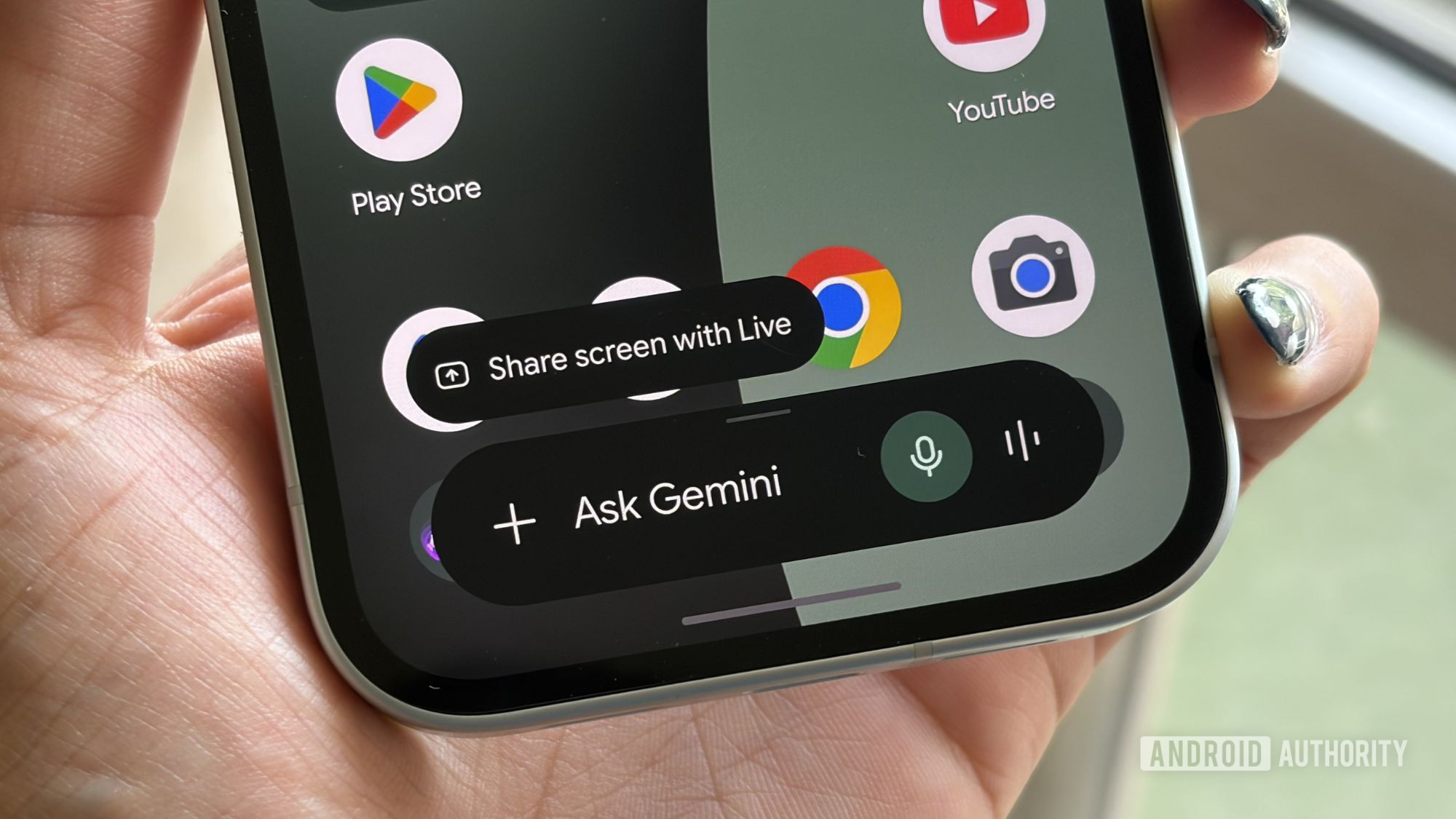 Pergunte ao ícone Gemini Plus no Google Pixel 10a