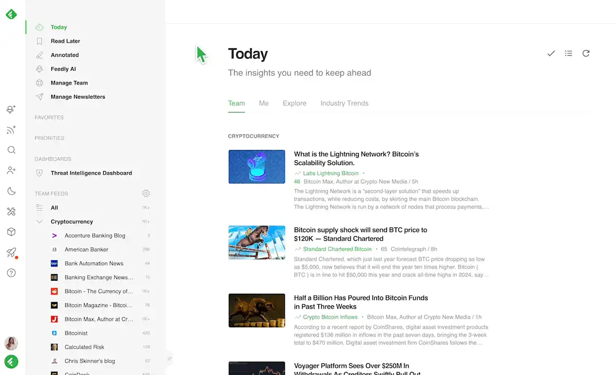 filtros mudos do feedly