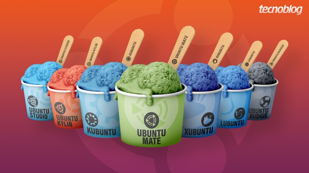 Os vários sabores do Ubuntu Linux (imagem: Guilherme Reis/Tecnoblog)