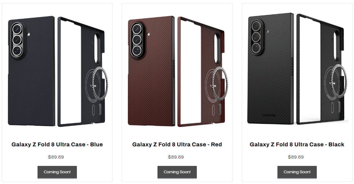 Capas ultrafinas para Samsung Galaxy Z Fold 8