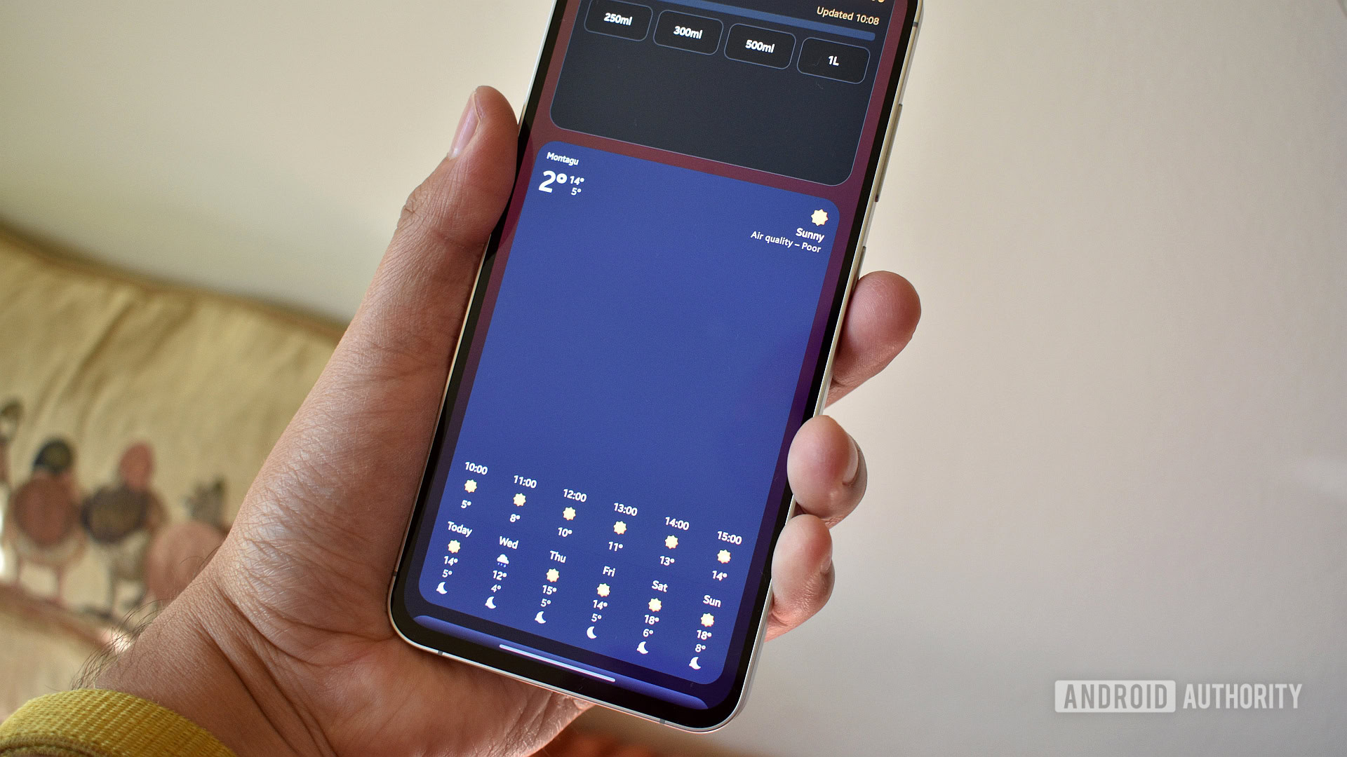 tela do widget do iniciador stario launcher android