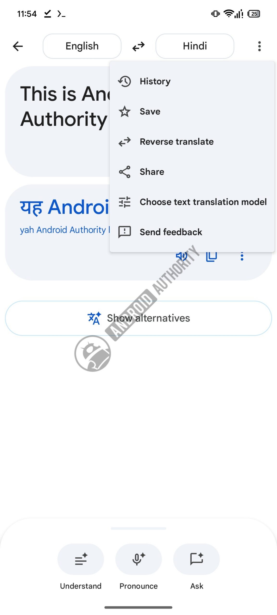 Tela 2 de resultados da tradução do Google Tradutor com marca d’água