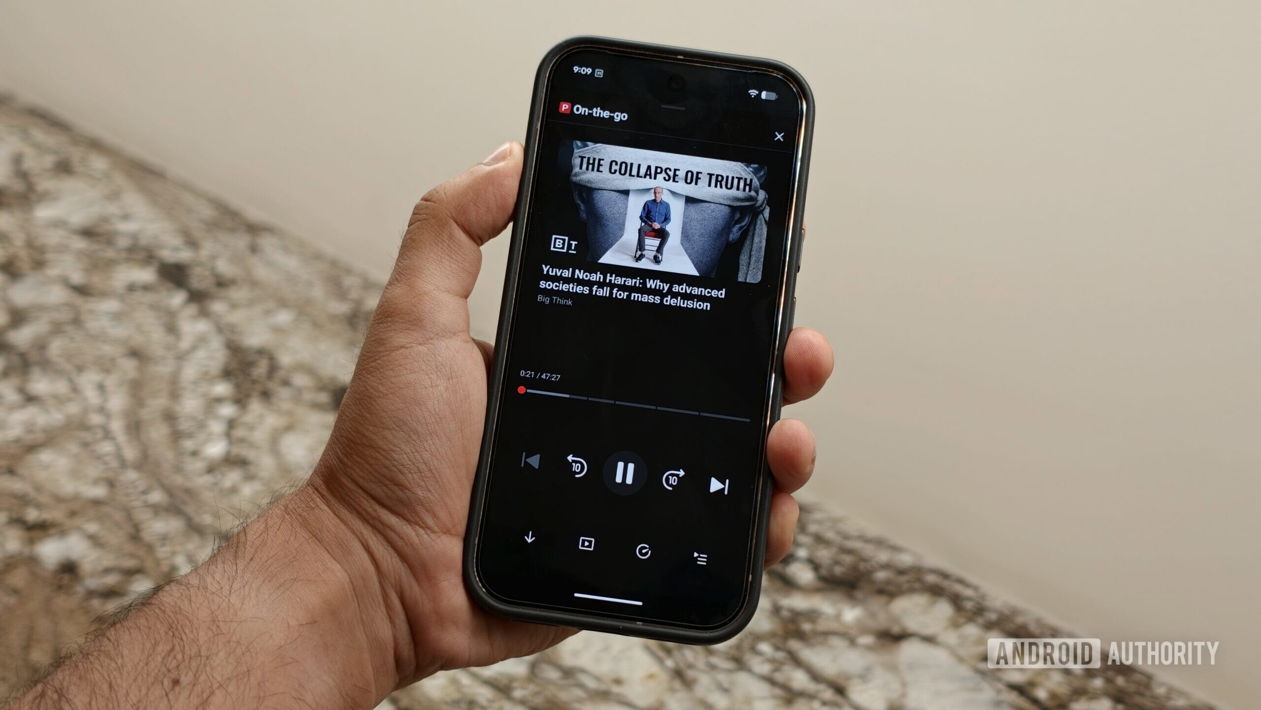 Modo Youtube Premium em movimento