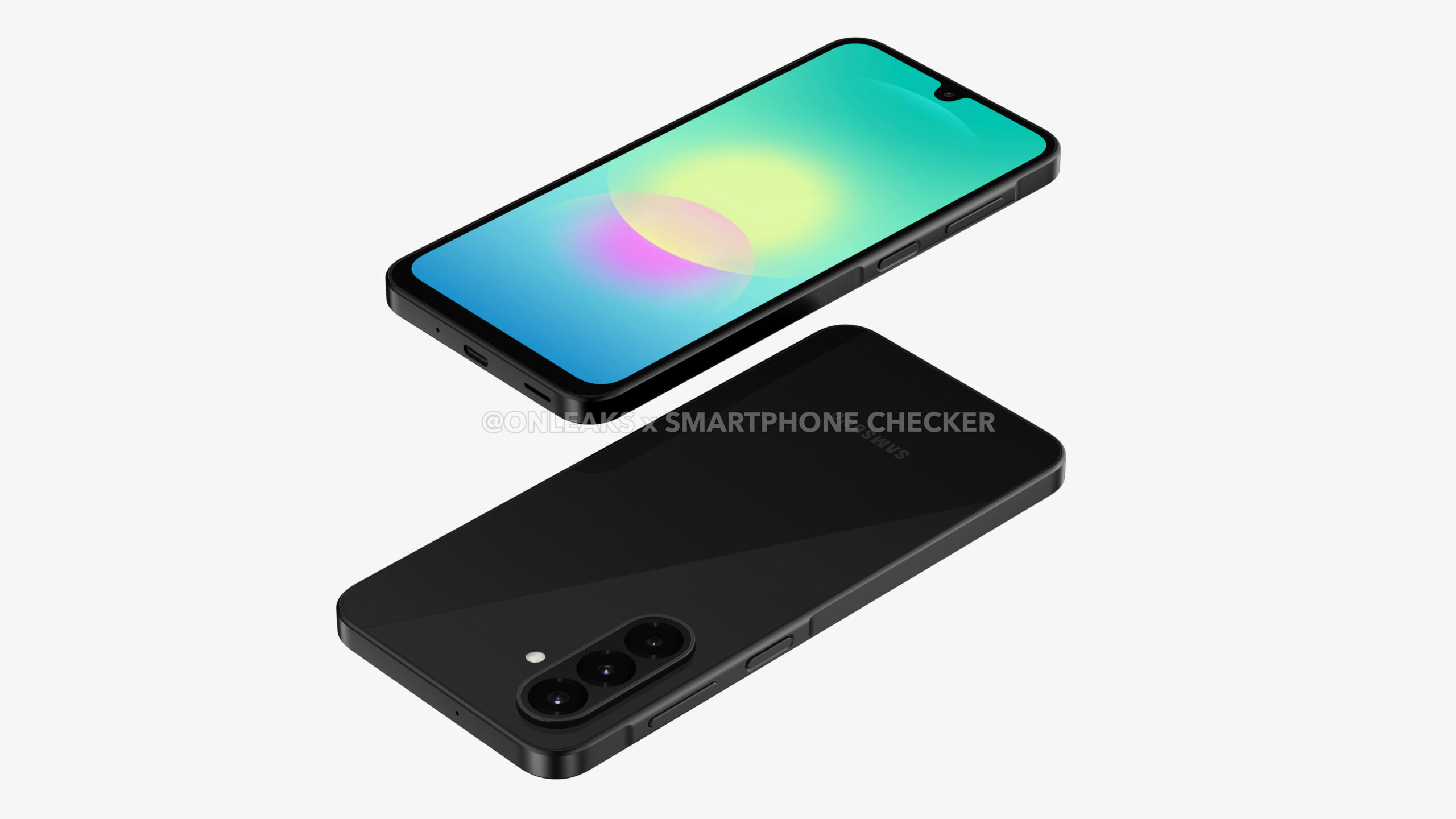 Galaxy A18 renderiza visão angular