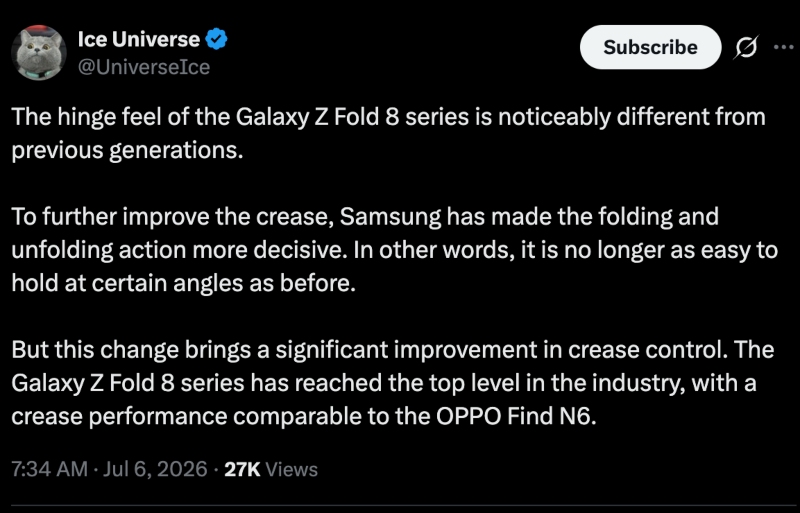Galaxy Z Fold série 8 vinca universo de gelo x post Galaxy Z Fold série 8 vinca universo de gelo x post