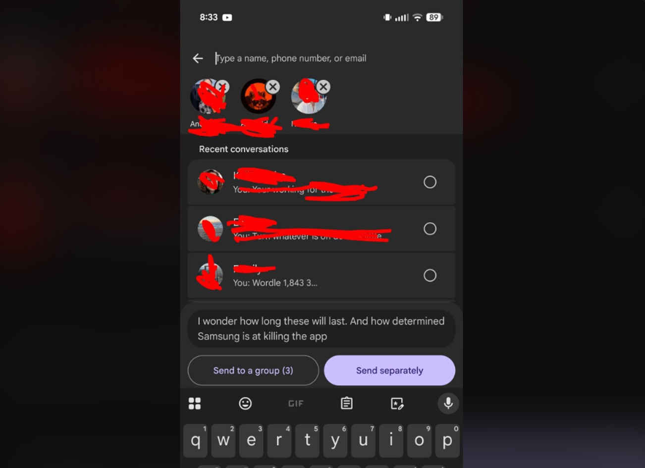 Novo menu de compartilhamento do Mensagens do Google Novo menu de compartilhamento do Mensagens do Google
